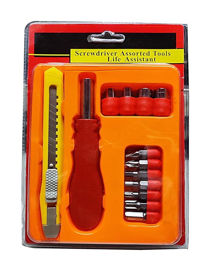 Shopper52 10mm Powerful Electric Drill Machine with 9 Pcs Drill Bit Set and Hobby Toolkit-DRL9PCHOBY2