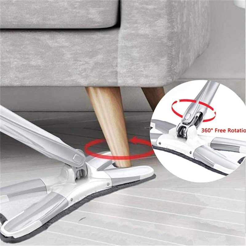 Microfiber X Shape Mop for Floor Cleaning, Dust Mop with Self Wringing - AUR-TW-MOP