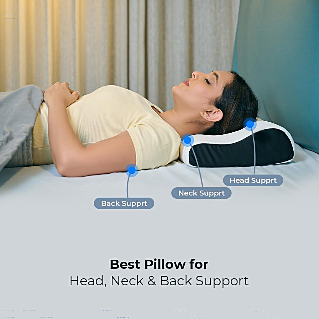 Neck Memory Foam Pillow for Pain Relief Sleep - MEMO-PILLOW