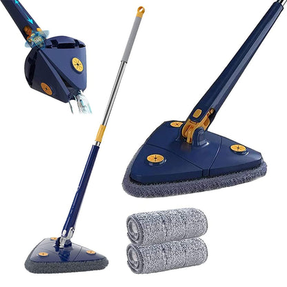 360° Rotatable Triangle Cleaning Mop with Stainless Steel Long Handle and Self Wringing - TRI-TW-MOP