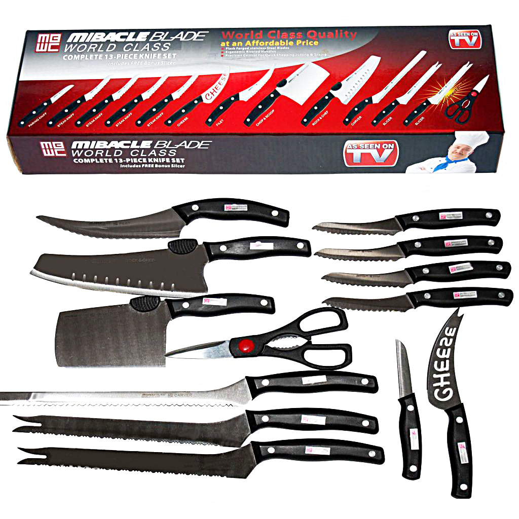 13 Piece Stainless Steel Knife Set Chef's Knife Kitchen Starter Knives Set