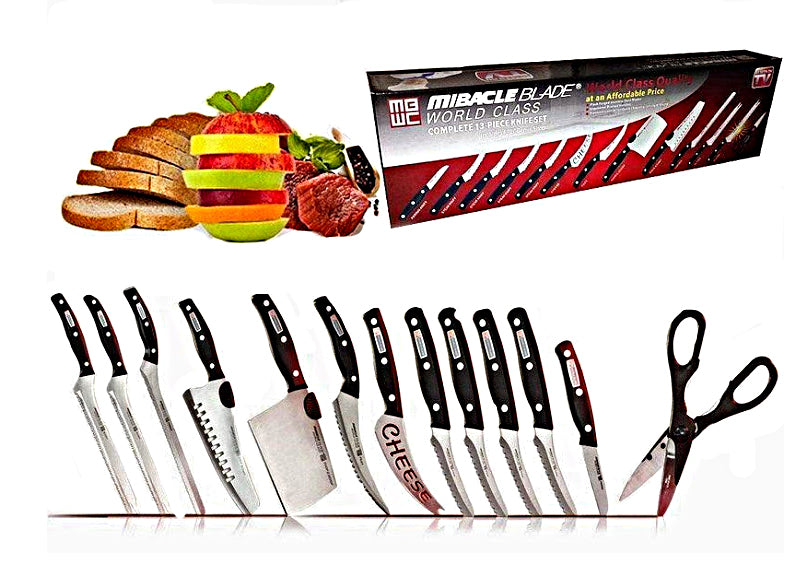 13 Piece Stainless Steel Knife Set Chef's Knife Kitchen Starter Knives Set