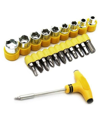 24 Pcs Screwdriver Socket ToolKit For Home, Office, Car, Bike – 24PCTK