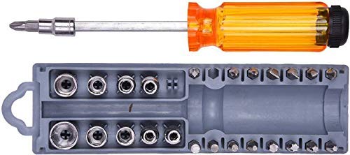 Heavy Duty Multipurpose Steel Alloy 28 Pieces Screwdriver Bit Set Combination Socket Set  - 28PCTK