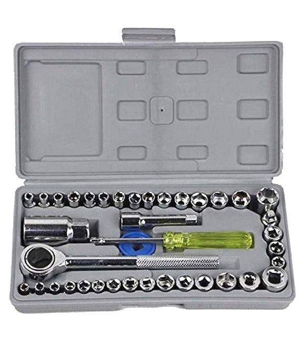 40 in 1 Pcs Tool Kit Screwdriver Set and Socket Set