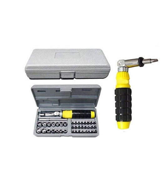 41 in 1 Pcs Tool Kit &amp; Screwdriver and Socket Set Automobile Tool Box Set - 41PCTK