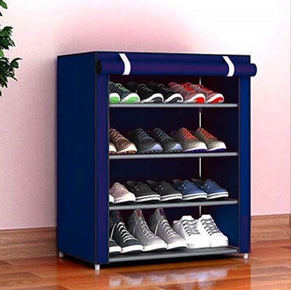 6 Layer Storage Cum Shoe Rack with Wardrobe Cover Shoe Rack - 6LYRACK