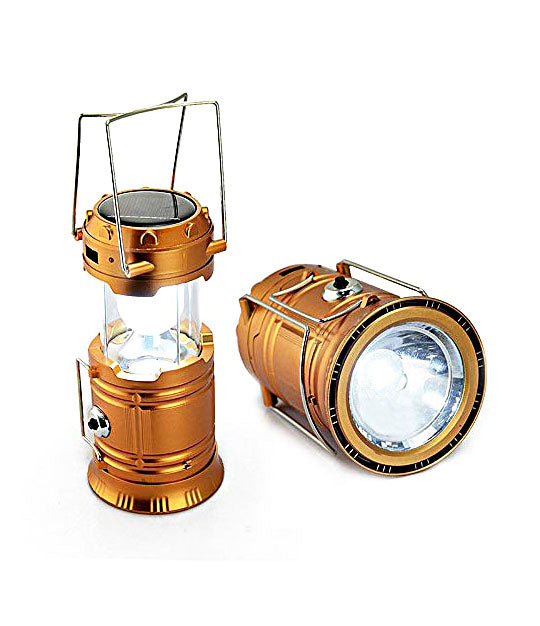 Solar Rechargeable 6LED Camping Lantern Light Solar Lamp Torch G-85 - 6LEDG85