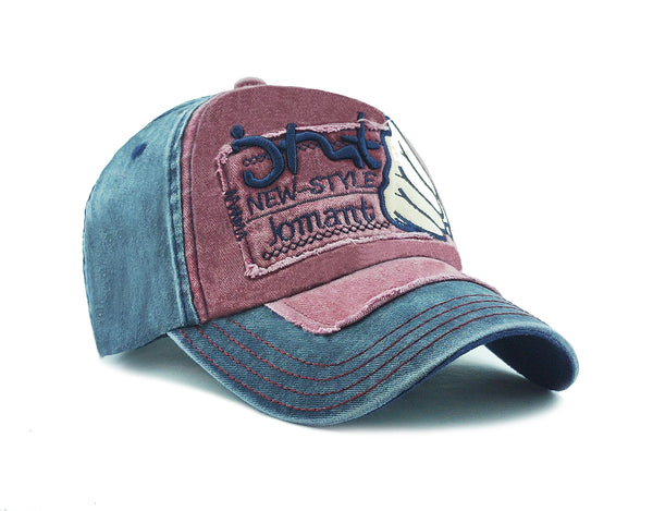 Men Boys Stylish Baseball Denim Jeans Cap Boys Caps - CAP-JOMSHOT-BU