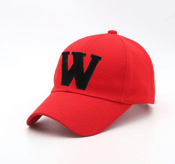 Men Boys Stylish Baseball Adjustable W Red Cap