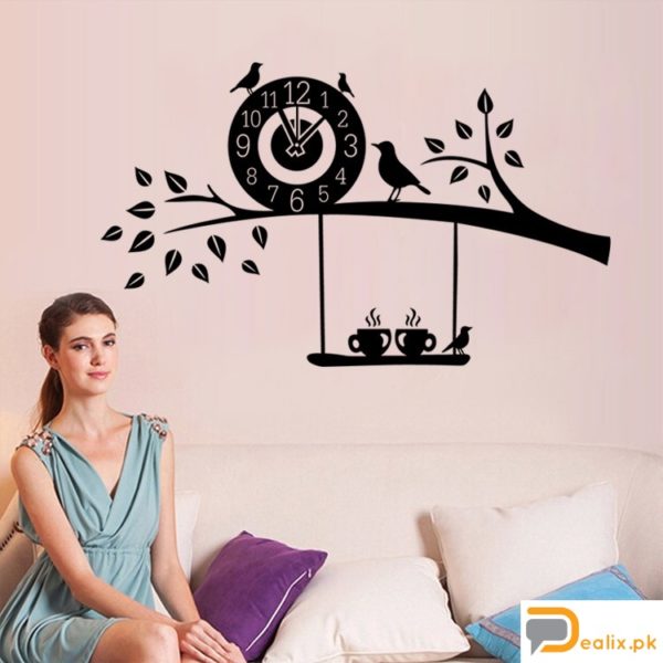 DIY Wall Clock 3D Sticker Home Office Decor 3D Wall Clock - DIYCD847