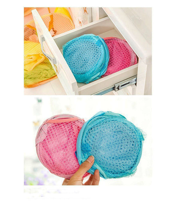 Easy Laundry Clothes Flexible Hamper Bag with Side Pocket Net Laundry Bag Laundry Basket Set of 1 pcs- ESYLNDYBG