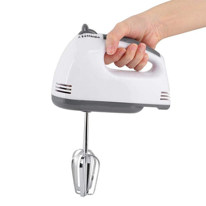 Electric 7 Speed Hand Mixer with 4 Pieces Stainless Steel Food Blender - HANDMX