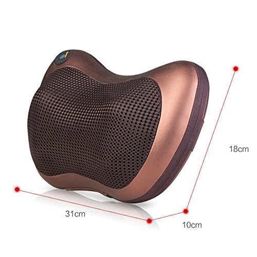 Neck Back Shoulder Heat Pillow Deep Kneading Massager For Car Home Office Massager - MASSAGEPLW