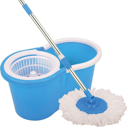 Magic Spin Mop with Bucket Set with Easy Wheels for Best 360 Degree Floor Cleaning Mop with 2 Refill Head Magic Mop