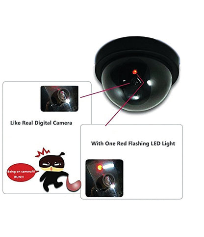 Realistic Dummy Fake Camera Infrared Sensor Dome Wireless Security Camera with Blinking Led Realistic Looking CCTV Surveillance  - SCTCMR