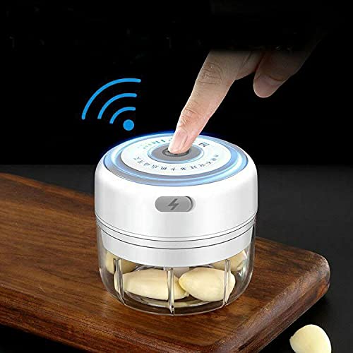 Portable USB Rechargeable Electric Fruit Vegetable Onion Garlic Cutter Food Speedy Chopper Slicer, Food Processor (250 ml) - SPDCOP-ELC