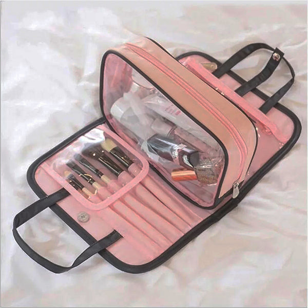 Polyester Toiletry/Make Up Folding Hanging Wash Case/Travel Organizer - TRTOIBG2PK