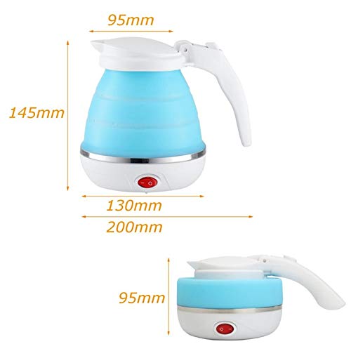 Travel Foldable Electric Kettle 750 ml Portable Electric Kettle with Boil Dry Protection, Food Grade Silicone and Dual Voltage - TRVKTTLE2L