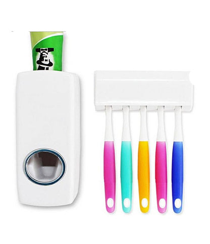 Automatic Toothpaste Dispenser With Detachable Toothbrush Holder - TTHDISK