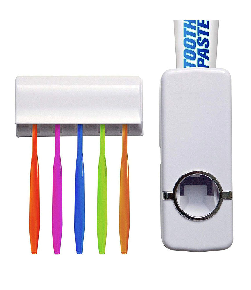 Automatic Toothpaste Dispenser With Detachable Toothbrush Holder - TTHDISK