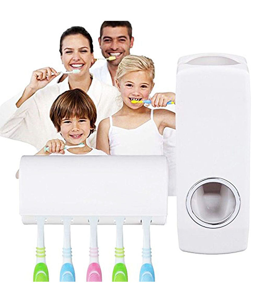 Automatic Toothpaste Dispenser With Detachable Toothbrush Holder - TTHDISK