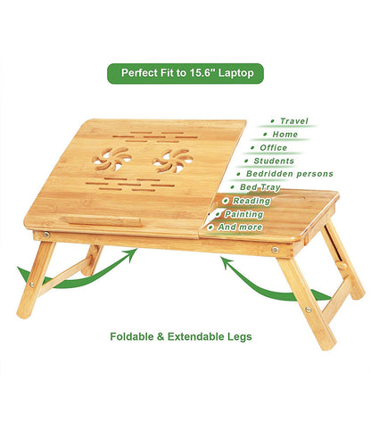 Laptop Table Stand Wooden Multipurpose Table Study and Reading  WODTB2