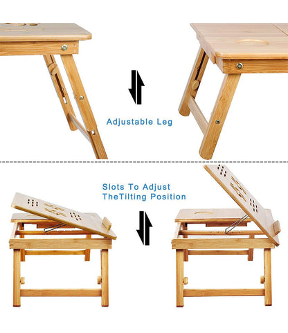 Laptop Table Stand Wooden Multipurpose Table Study and Reading  WODTB2