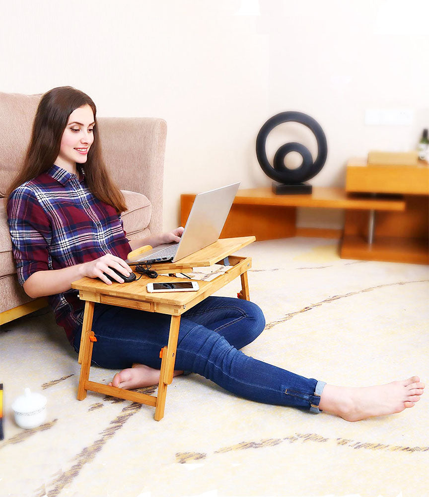 Laptop Table Stand Wooden Multipurpose Table Study and Reading  WODTB2