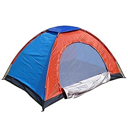 Camping Tent Portable Foldable Tent fort 6 Person Tent with Car LED Flashlight Emergency Hammer Torch - 6TENTCRTORH